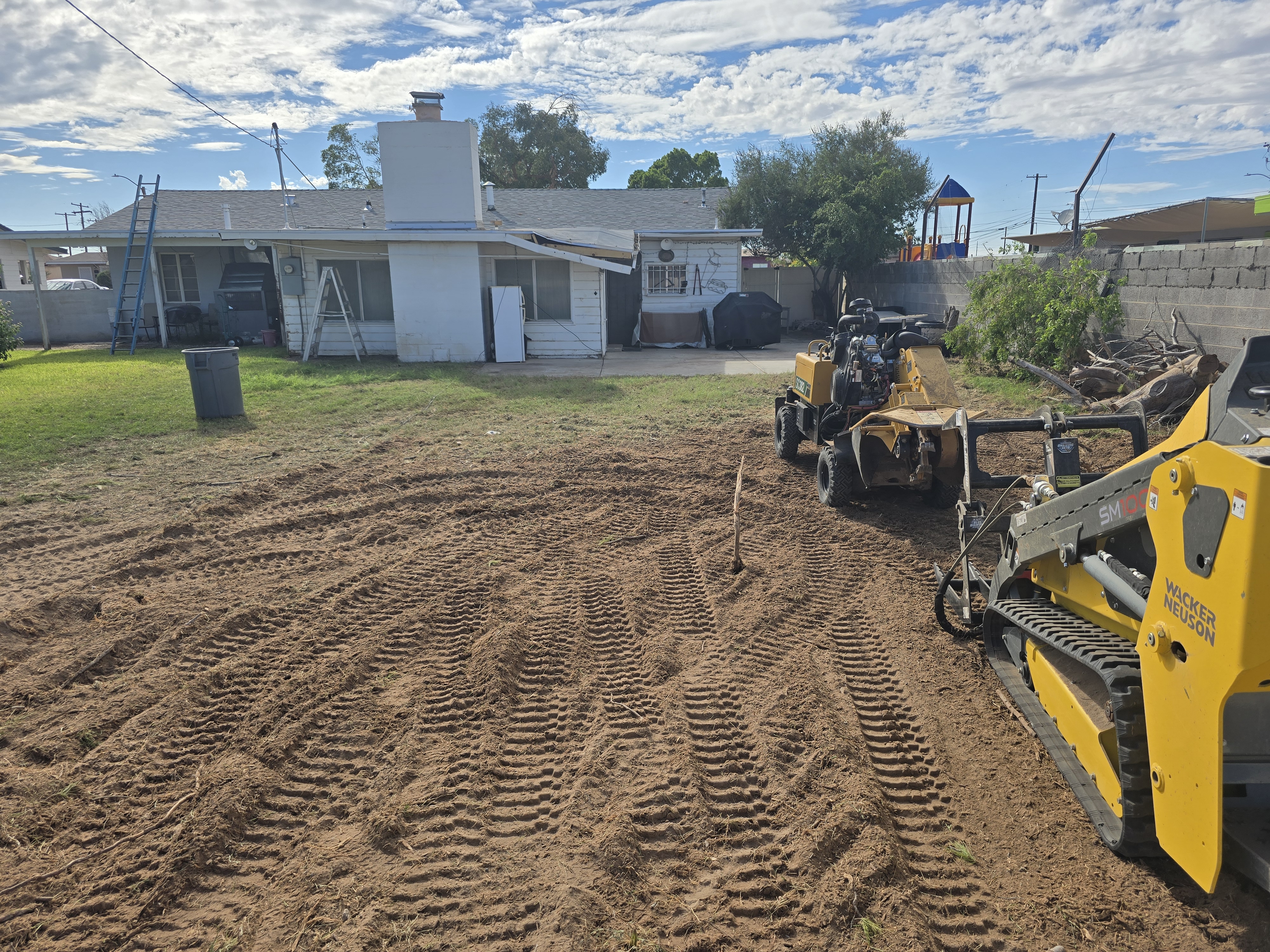 Area after stump grinding